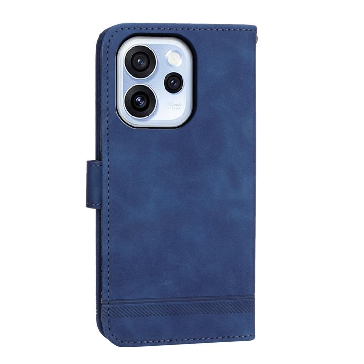 For OPPO Reno15 F 5G Dierfeng Dream Line TPU Hybrid PU Leather Phone Case