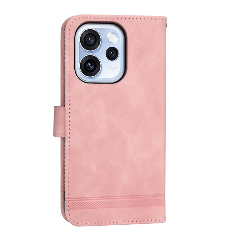 For OPPO Reno15 F 5G Dierfeng Dream Line TPU Hybrid PU Leather Phone Case