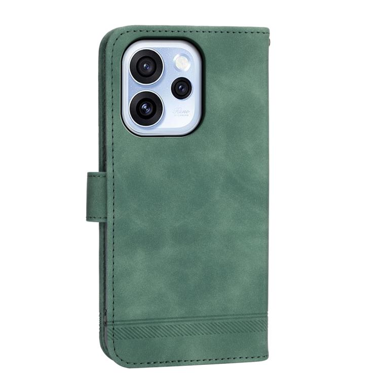 For OPPO Reno15 F 5G Dierfeng Dream Line TPU Hybrid PU Leather Phone Case