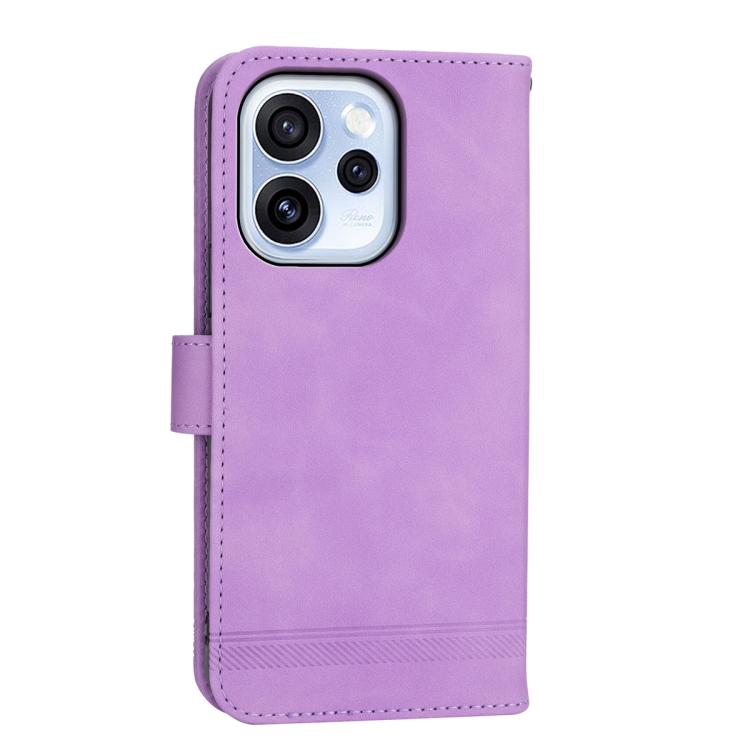 For OPPO Reno15 F 5G Dierfeng Dream Line TPU Hybrid PU Leather Phone Case