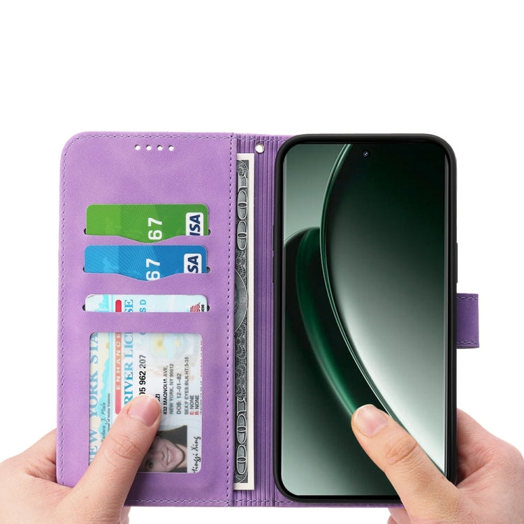 For Realme GT 6 Global Dierfeng Dream Line TPU Hybrid PU Leather Phone Case