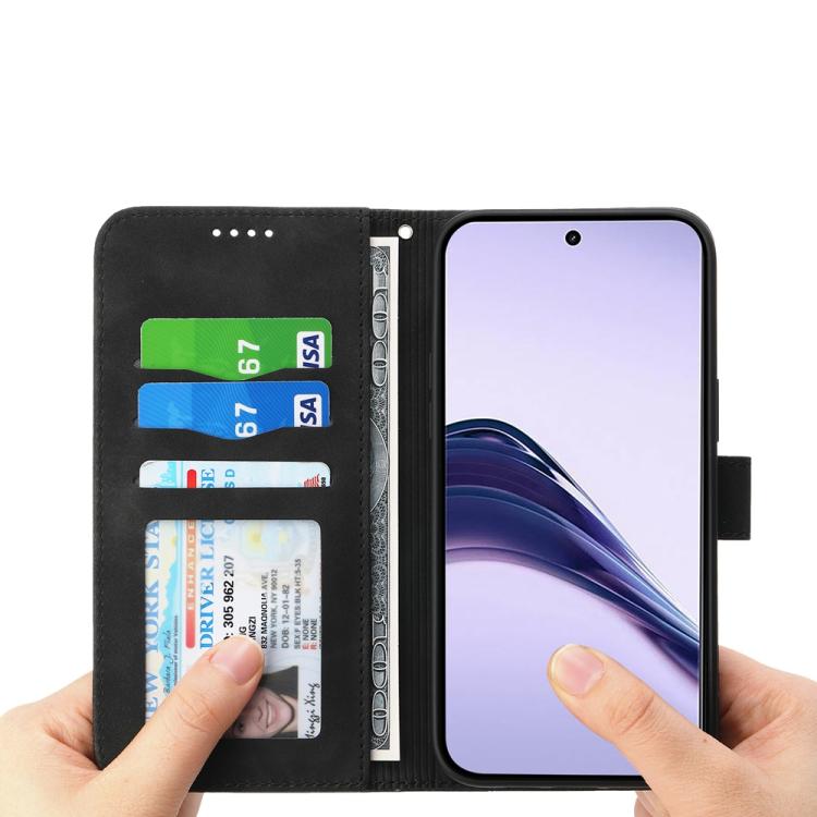 For Realme 13+ Dierfeng Dream Line TPU Hybrid PU Leather Phone Case