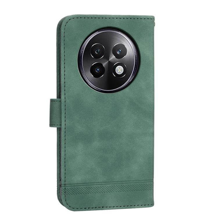 For Realme 13+ Dierfeng Dream Line TPU Hybrid PU Leather Phone Case