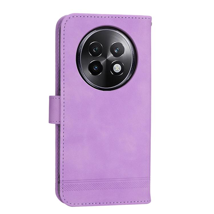 For Realme 13+ Dierfeng Dream Line TPU Hybrid PU Leather Phone Case