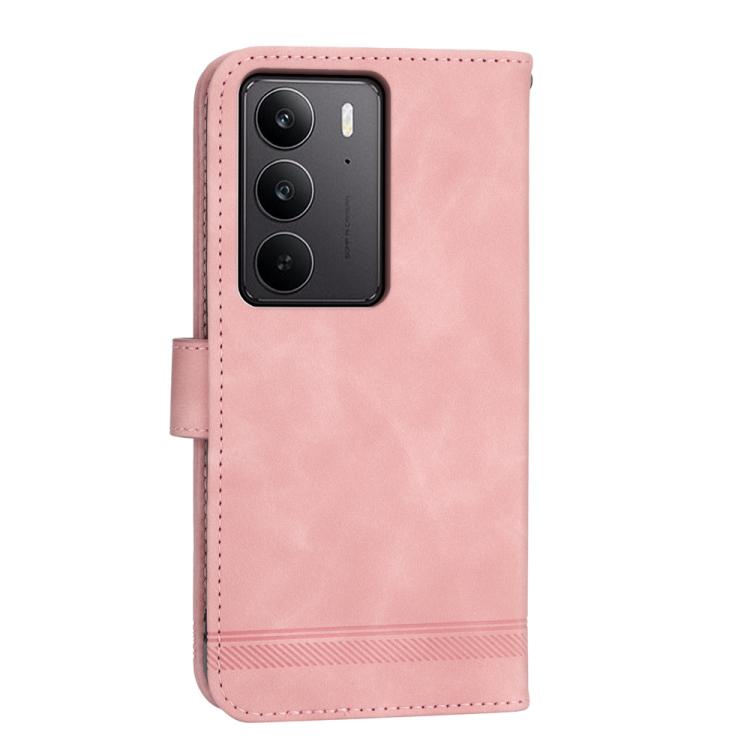For Realme C75 / Realme 14x Dierfeng Dream Line TPU Hybrid PU Leather Phone Case