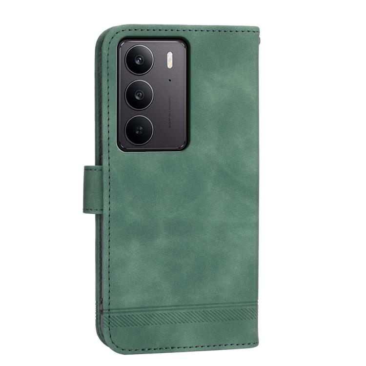 For Realme C75 / Realme 14x Dierfeng Dream Line TPU Hybrid PU Leather Phone Case