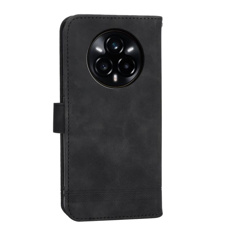 For Realme 14 Pro Dierfeng Dream Line TPU Hybrid PU Leather Phone Case