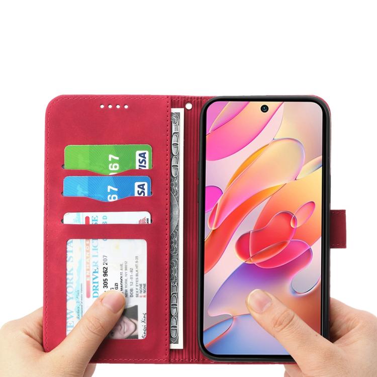 For Realme 14 Pro Dierfeng Dream Line TPU Hybrid PU Leather Phone Case