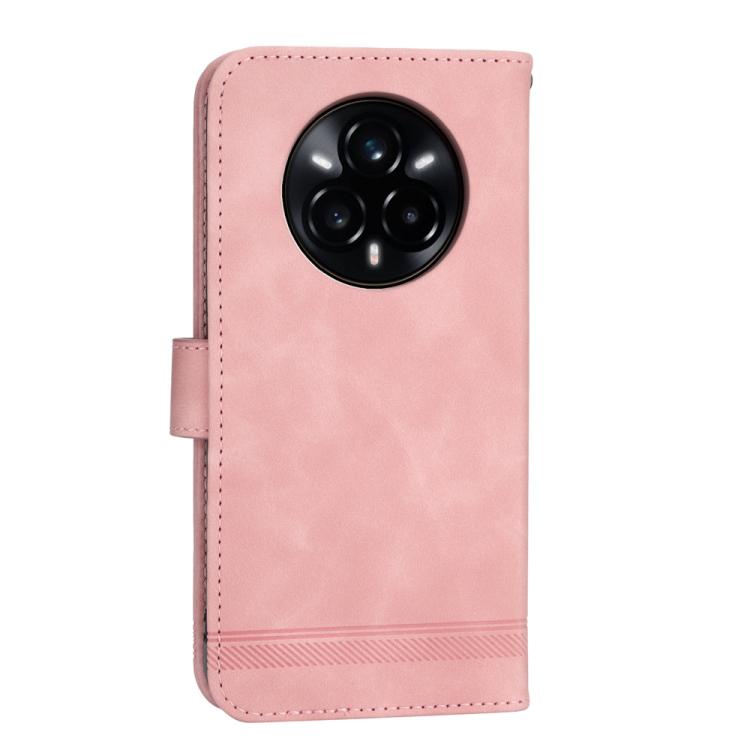 For Realme 14 Pro Dierfeng Dream Line TPU Hybrid PU Leather Phone Case