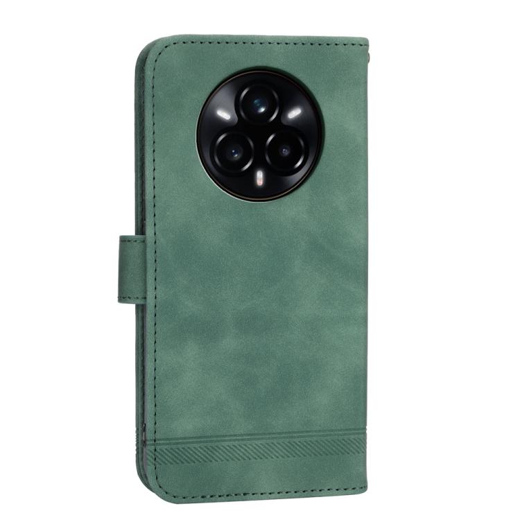 For Realme 14 Pro Dierfeng Dream Line TPU Hybrid PU Leather Phone Case