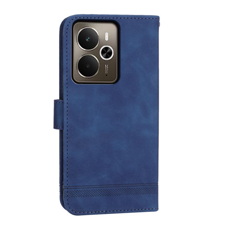 For Realme 14 / Realme P3 5G Dierfeng Dream Line TPU Hybrid PU Leather Phone Case