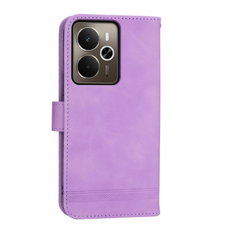 For Realme 14 / Realme P3 5G Dierfeng Dream Line TPU Hybrid PU Leather Phone Case