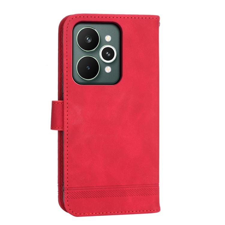For Realme 15 5G / Realme 15 Pro 5G Dierfeng Dream Line TPU Hybrid PU Leather Phone Case