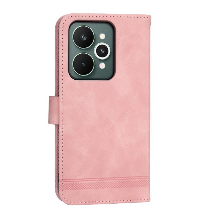 For Realme 15 5G / Realme 15 Pro 5G Dierfeng Dream Line TPU Hybrid PU Leather Phone Case