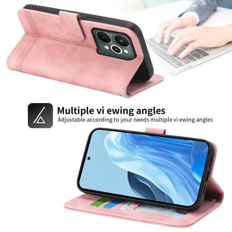 For Realme 15 5G / Realme 15 Pro 5G Dierfeng Dream Line TPU Hybrid PU Leather Phone Case