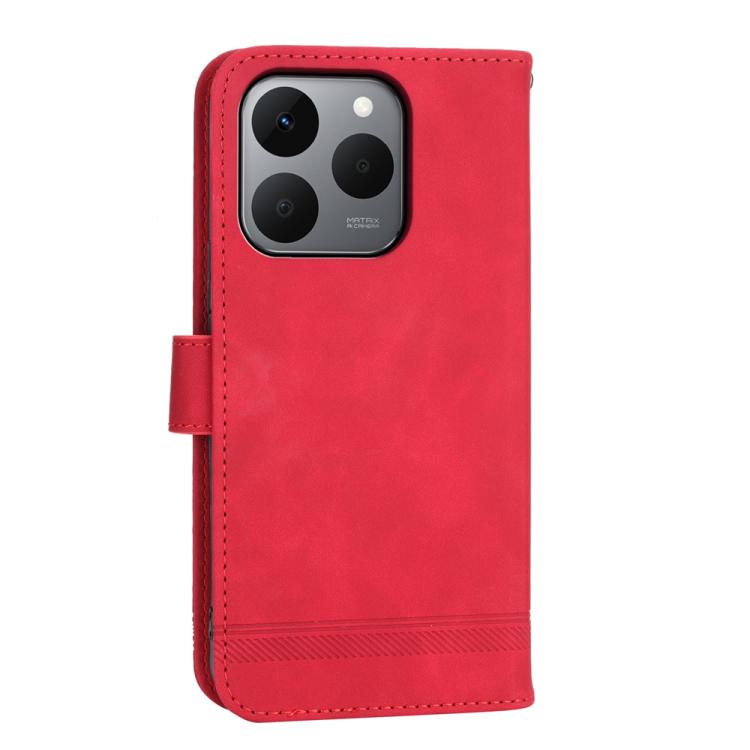 For Realme 15T 5G Dierfeng Dream Line TPU Hybrid PU Leather Phone Case