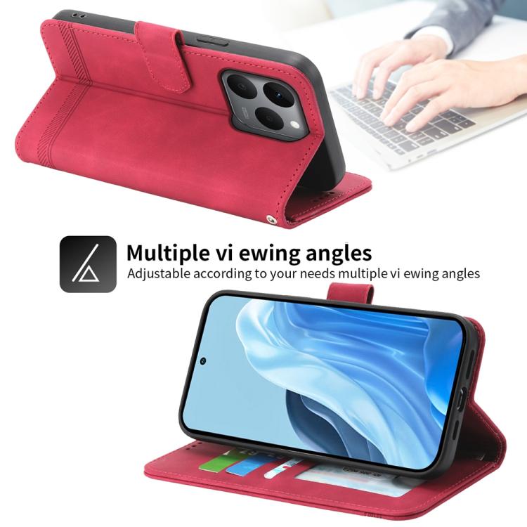 For Realme 15T 5G Dierfeng Dream Line TPU Hybrid PU Leather Phone Case