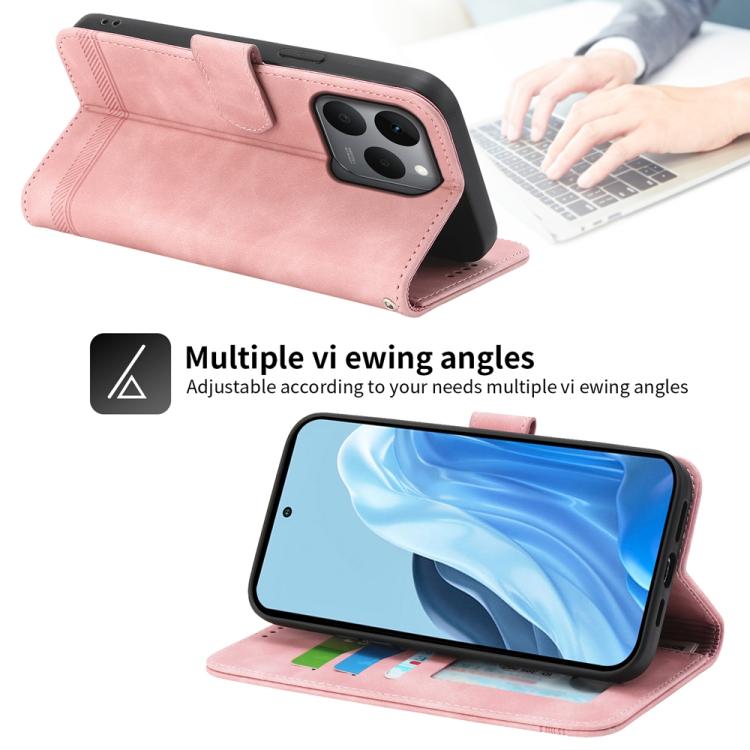 For Realme 15T 5G Dierfeng Dream Line TPU Hybrid PU Leather Phone Case