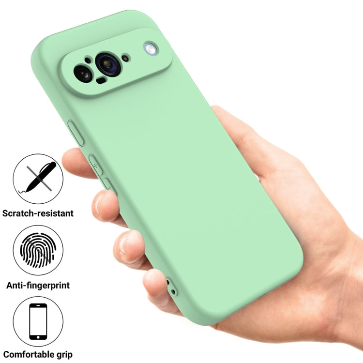 For Google Pixel 9 Solid Color Liquid Silicone Dropproof Full Coverage Phone Case