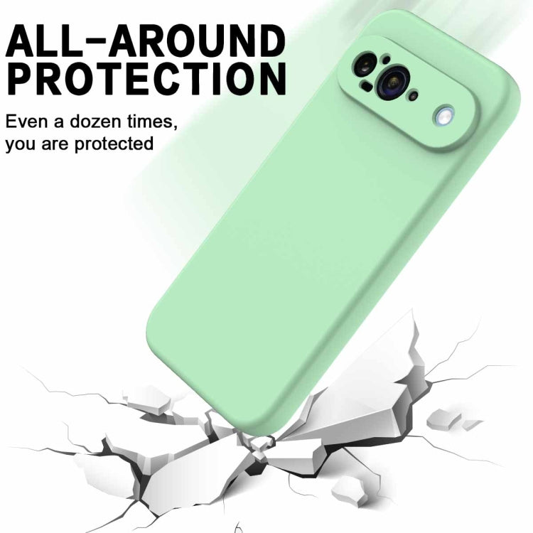 For Google Pixel 9 Solid Color Liquid Silicone Dropproof Full Coverage Phone Case