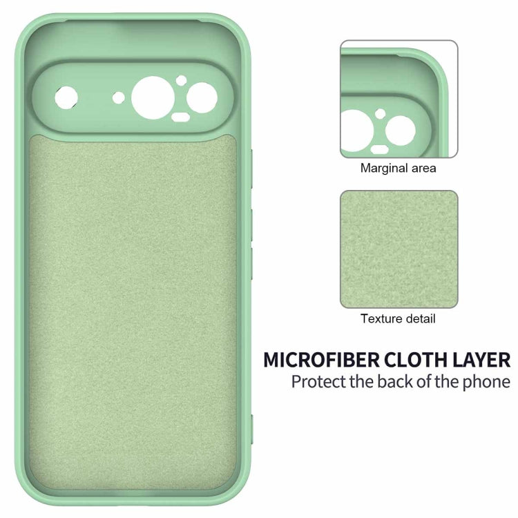 For Google Pixel 9 Solid Color Liquid Silicone Dropproof Full Coverage Phone Case