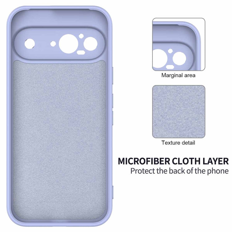 For Google Pixel 9 Solid Color Liquid Silicone Dropproof Full Coverage Phone Case