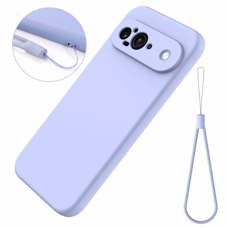 For Google Pixel 9 Solid Color Liquid Silicone Dropproof Full Coverage Phone Case