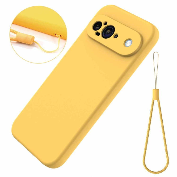 For Google Pixel 9 Solid Color Liquid Silicone Dropproof Full Coverage Phone Case