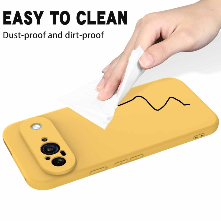 For Google Pixel 9 Solid Color Liquid Silicone Dropproof Full Coverage Phone Case