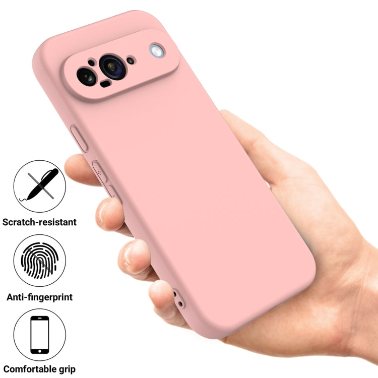For Google Pixel 9 Solid Color Liquid Silicone Dropproof Full Coverage Phone Case