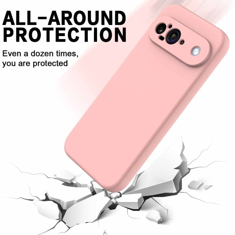 For Google Pixel 9 Solid Color Liquid Silicone Dropproof Full Coverage Phone Case