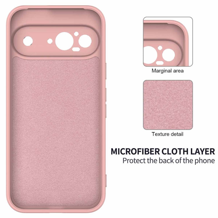 For Google Pixel 9 Solid Color Liquid Silicone Dropproof Full Coverage Phone Case