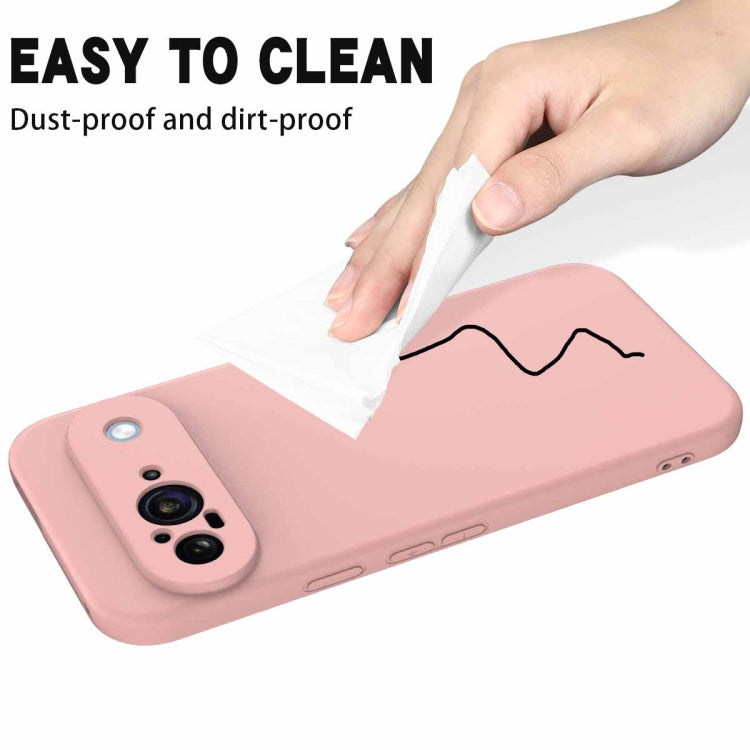 For Google Pixel 9 Solid Color Liquid Silicone Dropproof Full Coverage Phone Case