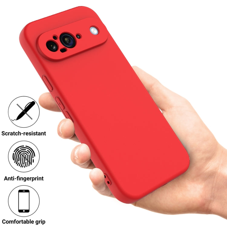 For Google Pixel 9 Solid Color Liquid Silicone Dropproof Full Coverage Phone Case