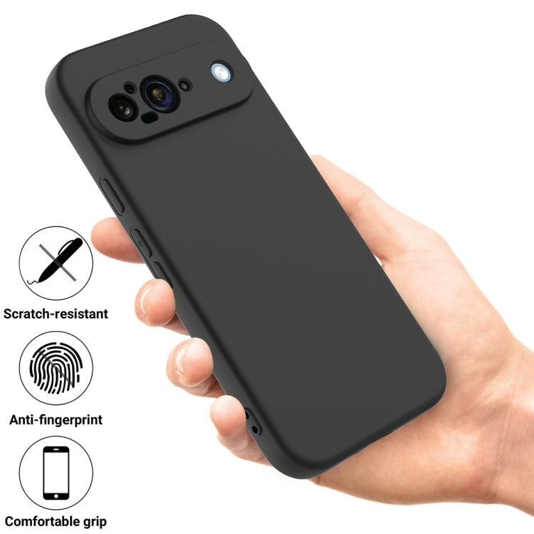 For Google Pixel 9 Solid Color Liquid Silicone Dropproof Full Coverage Phone Case