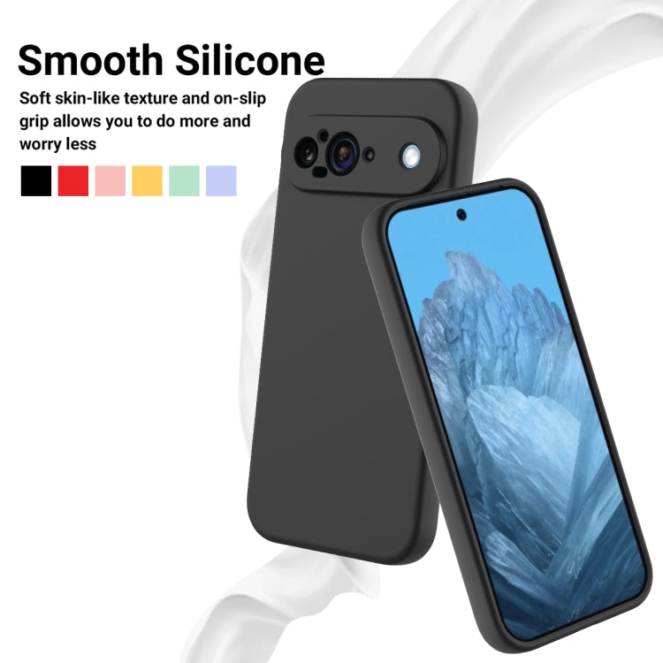 For Google Pixel 9 Solid Color Liquid Silicone Dropproof Full Coverage Phone Case