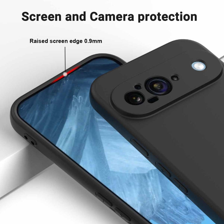 For Google Pixel 9 Solid Color Liquid Silicone Dropproof Full Coverage Phone Case