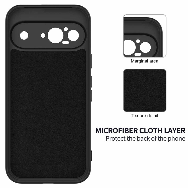 For Google Pixel 9 Solid Color Liquid Silicone Dropproof Full Coverage Phone Case