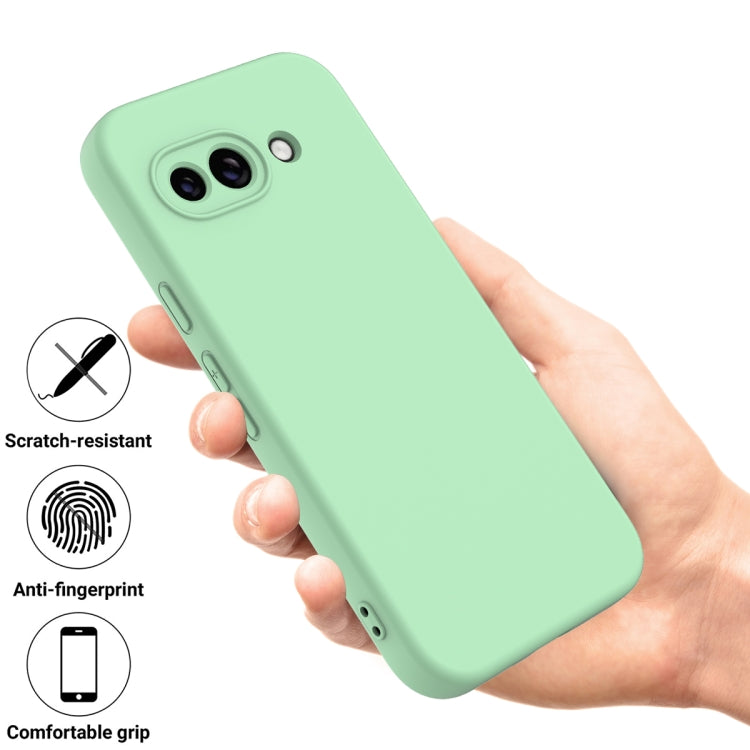 For Google Pixel 9a Solid Color Liquid Silicone Dropproof Full Coverage Phone Case
