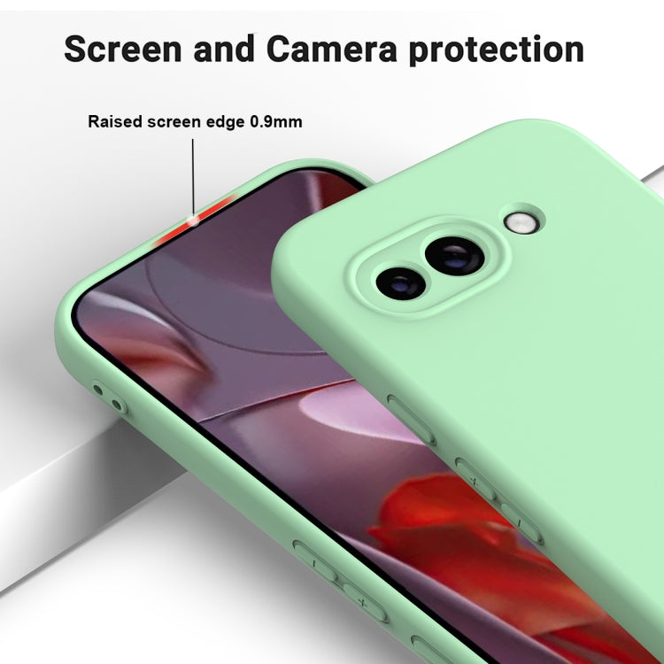 For Google Pixel 9a Solid Color Liquid Silicone Dropproof Full Coverage Phone Case