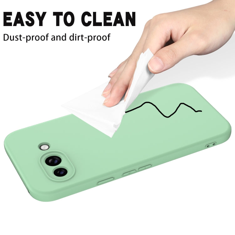 For Google Pixel 9a Solid Color Liquid Silicone Dropproof Full Coverage Phone Case