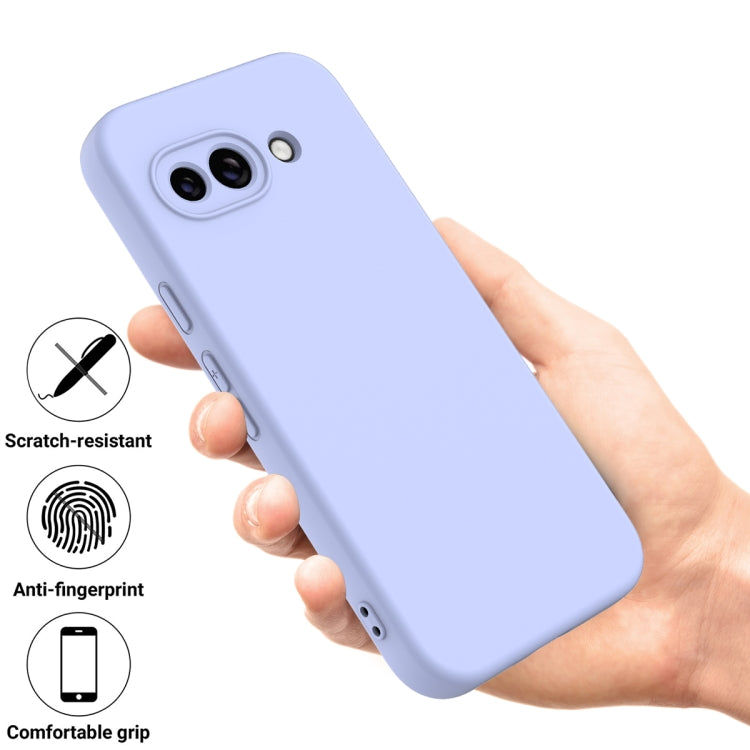 For Google Pixel 9a Solid Color Liquid Silicone Dropproof Full Coverage Phone Case