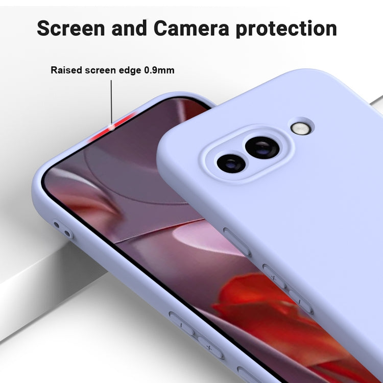 For Google Pixel 9a Solid Color Liquid Silicone Dropproof Full Coverage Phone Case