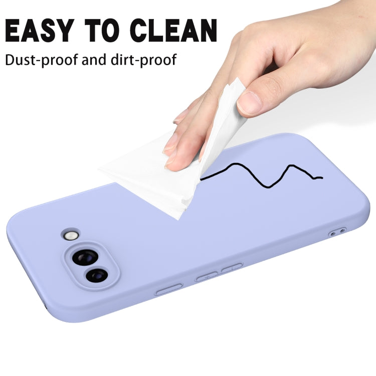 For Google Pixel 9a Solid Color Liquid Silicone Dropproof Full Coverage Phone Case