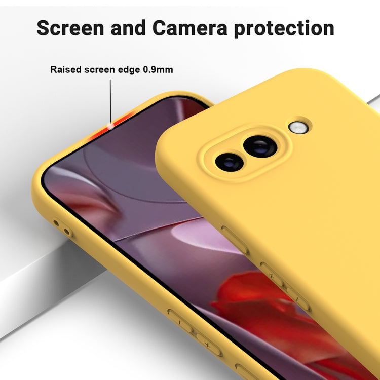 For Google Pixel 9a Solid Color Liquid Silicone Dropproof Full Coverage Phone Case
