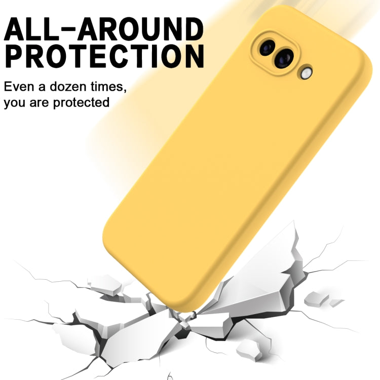 For Google Pixel 9a Solid Color Liquid Silicone Dropproof Full Coverage Phone Case