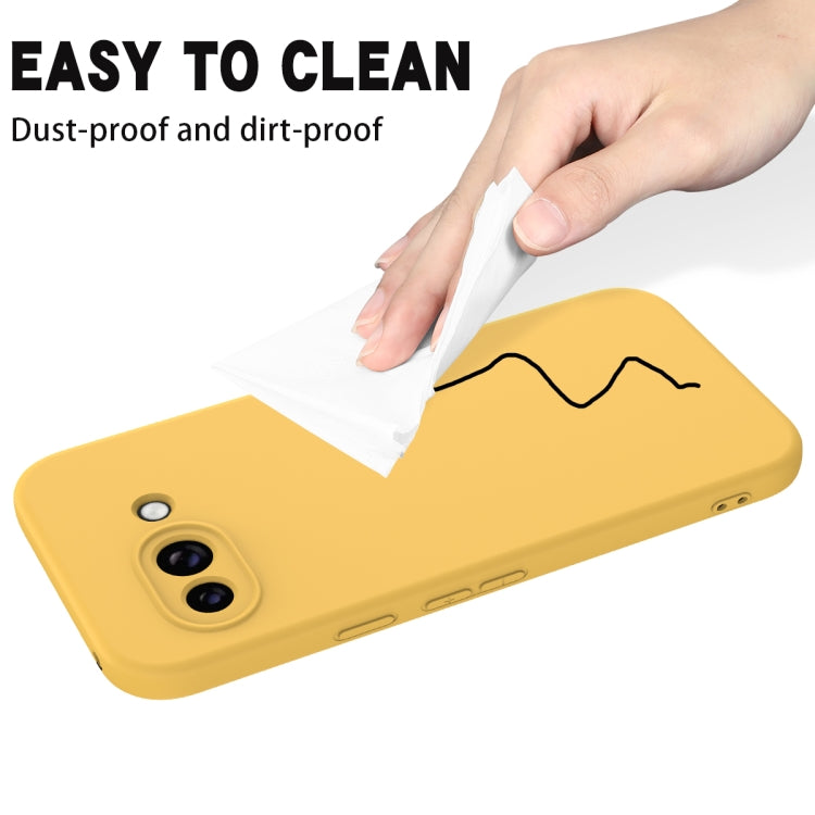 For Google Pixel 9a Solid Color Liquid Silicone Dropproof Full Coverage Phone Case