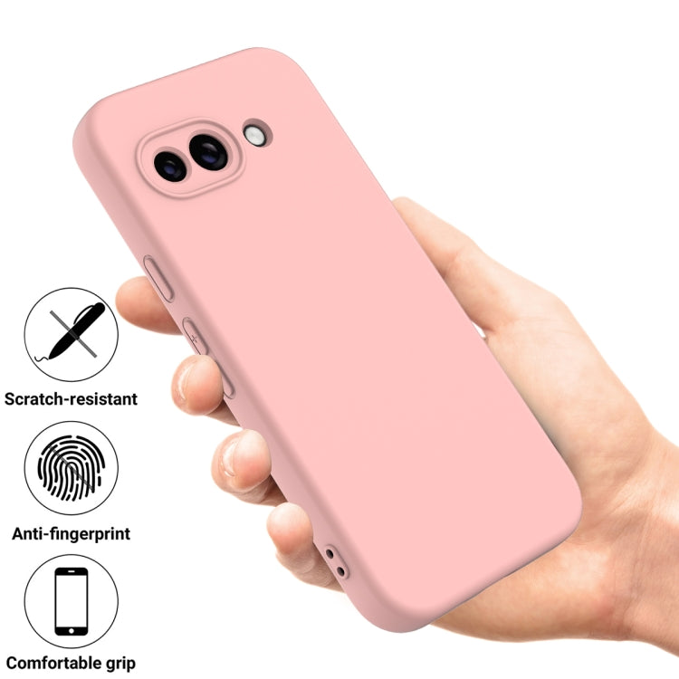 For Google Pixel 9a Solid Color Liquid Silicone Dropproof Full Coverage Phone Case
