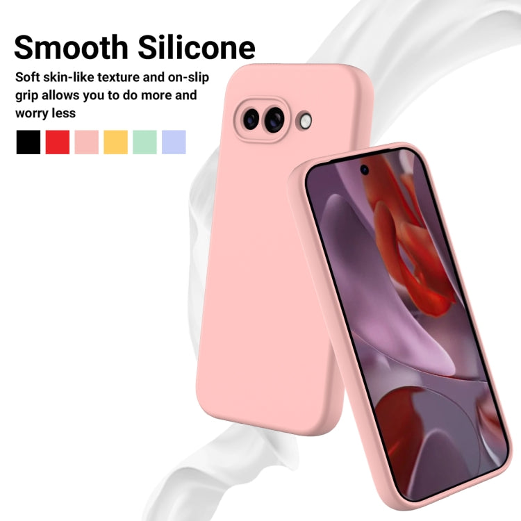 For Google Pixel 9a Solid Color Liquid Silicone Dropproof Full Coverage Phone Case