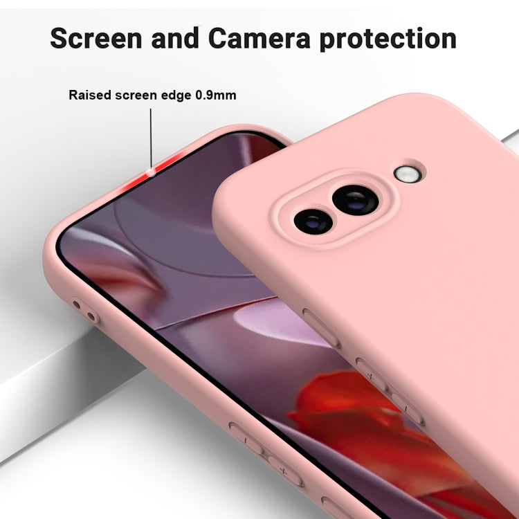For Google Pixel 9a Solid Color Liquid Silicone Dropproof Full Coverage Phone Case